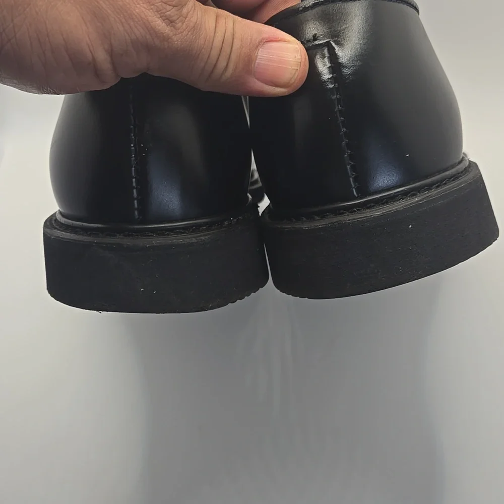 Bates Lites Black Leather Uniform Oxford Shoes Mens Dress Duty E00078 10 D